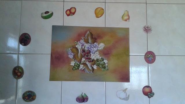 Pintura no emborrachado. handcraft Painting the rubberized. Artesanías, pintan cauchutados