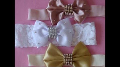 Diy laço de fita sem costura