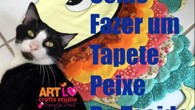 Como Fazer Um Tapete em Formato de Peixe – How to Make a Fabric Fish Rug