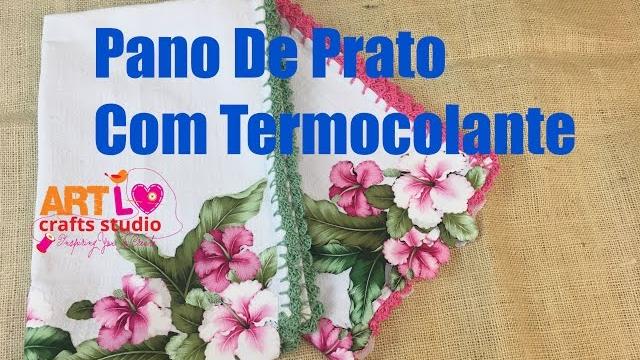 Pano de prato Com Termocolante – Tea Towel With iron On Vinyl