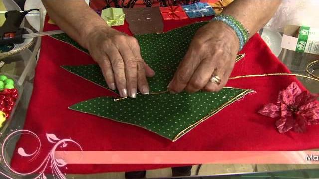 Veja como fazer um lindo encosto de cadeira natalino