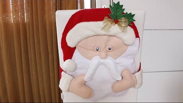Capa de Cadeira Papai Noel em Feltro