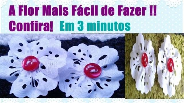Faça flores em apenas 3 minutos