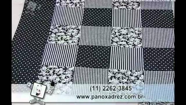Patchwork da Tia Lili: Bolsa Preta e Branca, especial para iniciantes