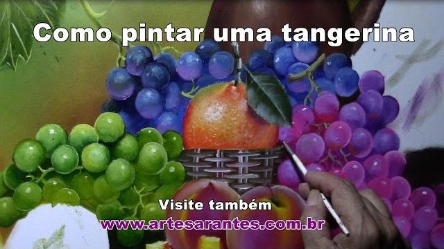 Como pintar uma tangerina