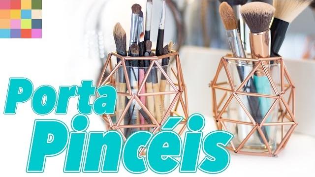 Porta Pincéis para decorar e organizar a penteadeira