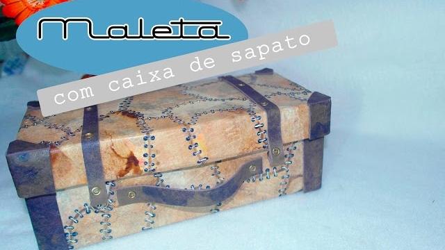 Maleta de caixa de sapato