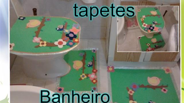 COMO FAZER JOGO DE TAPETES PARA BANHEIRO EM EVA