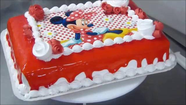 Chantilly Decoração de Bolo da Minnie