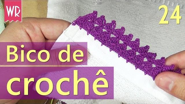 Bico de crochê fácil e completo para iniciante