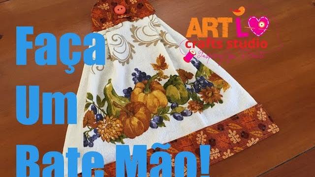 Como Fazer um BATE MÃO – How To Make a HAND TOWEL