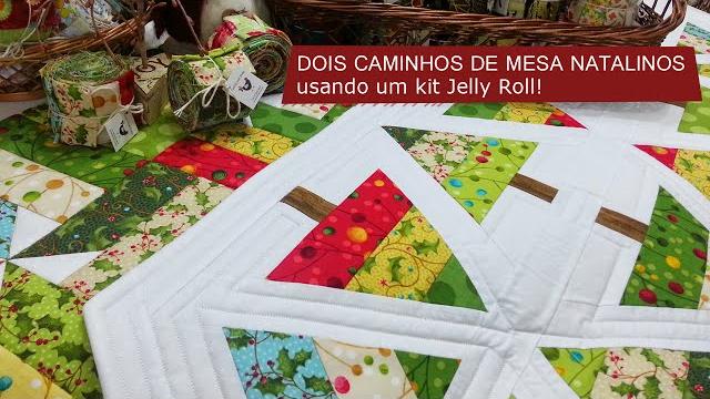 Tia Lili Patchwork: dois caminhos de mesa para o Natal, com poucos tecidos