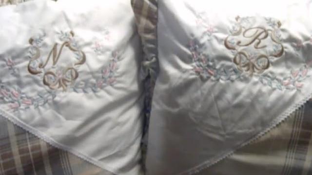 FRONHA COM BABADOS E BORDADOS EM FRAME