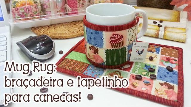 Tia Lili Patchwork: Mug Rug feito com técnica surpreendente