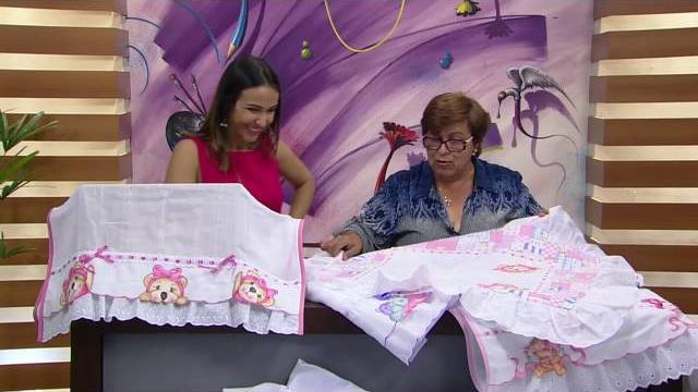 Pintura e montagem de manta para bebê – Filó Frigo P1
