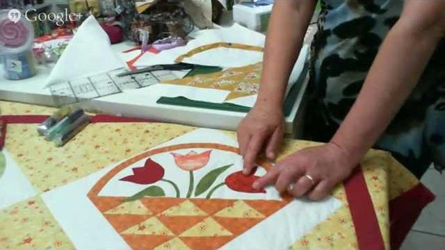 Patchwork Ao Vivo: aplicação em viés e montagem em ângulo