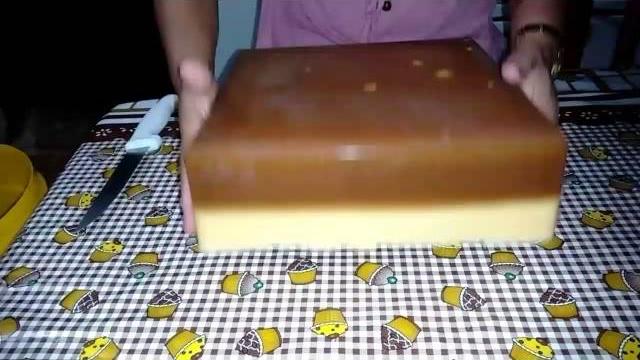Sabão glicerinado de 2 cores