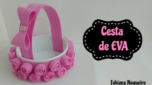 Diy – Cesta Feita com Papelão e EVA