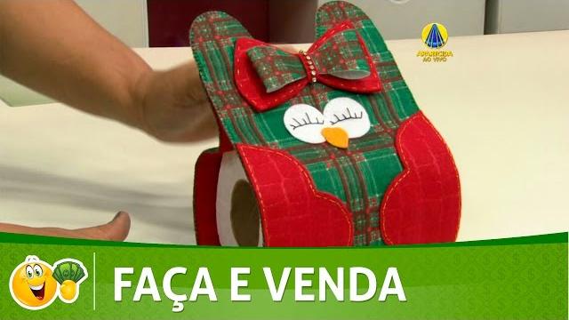 Porta papel higiênico natalino por Michelle Flohr