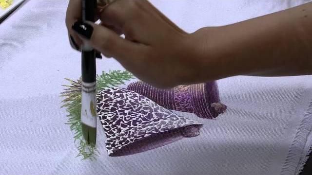 Pintura em tecido de sacaria – Julia Passerani P2