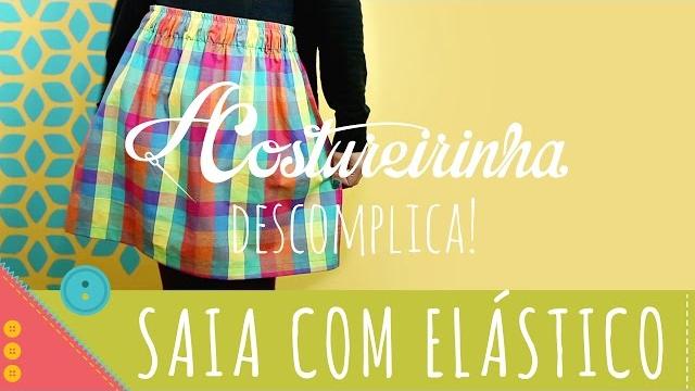 Aprenda a costurar uma saia com elástico e costura francesa