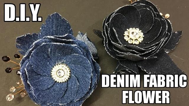Flores em jeans – Reciclagem