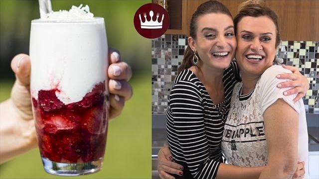 Frozen de iogurte com frutas vermelhas pra brindar o Natal