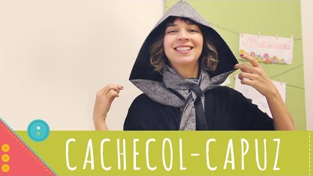 Aprenda a costurar um cachecol-capuz dupla face