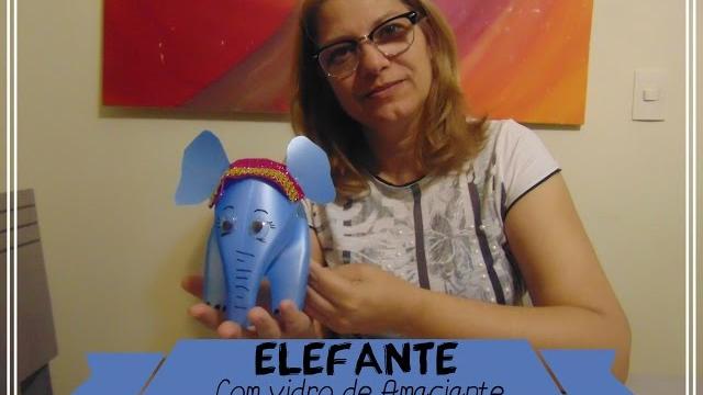 DIY – Elefante de amaciante reciclável