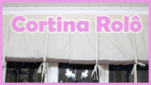 Cortina rolô simples, muito fácil de fazer