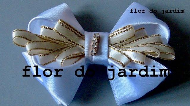 Laço Luxuoso DIY- TUTORIAL – Ribbon for hair