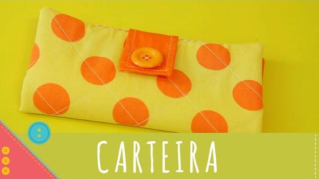 Aprenda a costurar uma carteira com porta moeda de zíper