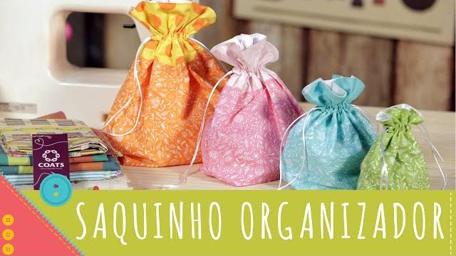 Aprenda a costurar saquinho organizador de tecido