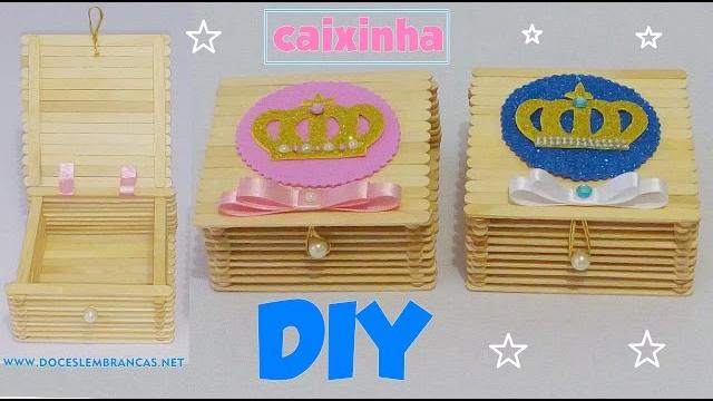Como fazer caixinha para lembrancinha com palito de picolé