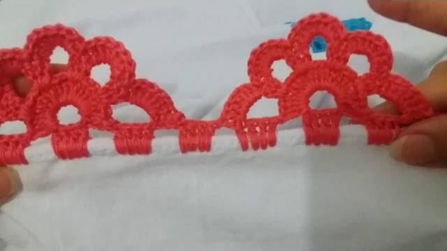 Bico de crochê carreira única