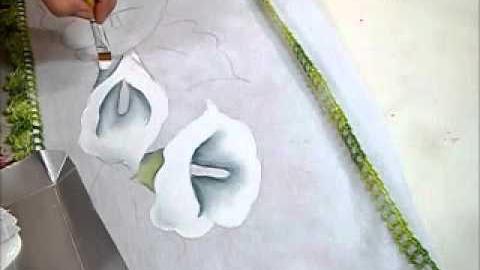 PINTURA EM TECIDO – COPOS DE LEITE PARTE 1 – ARIANE CERVEIRA