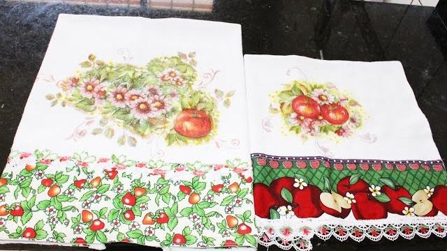 Video – aula de decoupage em pano de prato, rápido e fácil de fazer