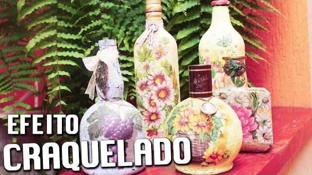 EFEITO CRAQUELADO EM GARRAFA