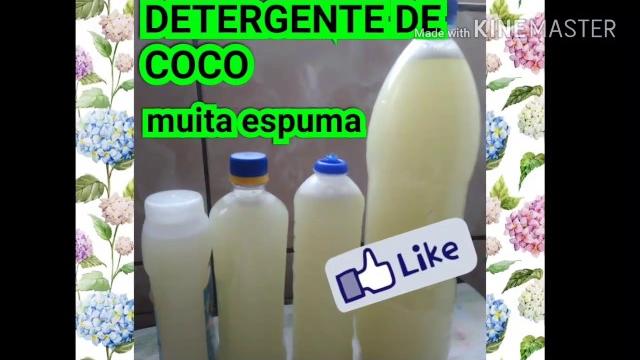DETERGENTE CASEIRO DE COCO