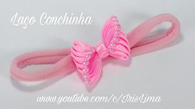 Como Fazer Laço de Cetim – Laço Conchinha
