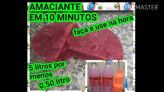 AMACIANTE CASEIRO EM 10 MINUTOS – FAÇA E USE NA HORA