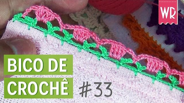 Bico de crochê fácil e completo para iniciante