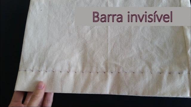 Como fazer barra invisível à máquina