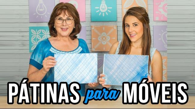 Pátinas para Móveis e Nichos com trincha ou esponja de cozinha