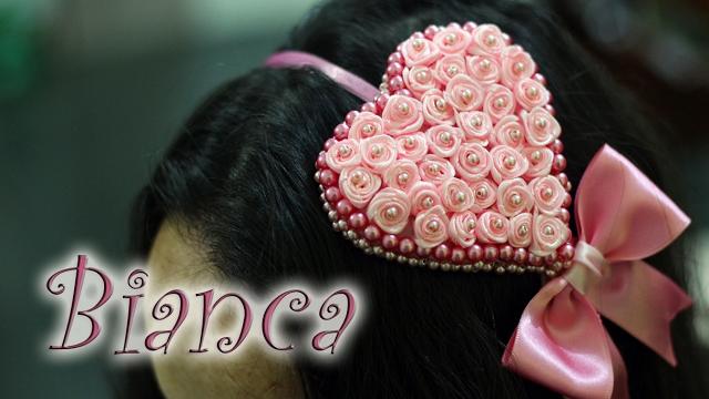 Artesanato passo a passo: Tiara de coração e laço