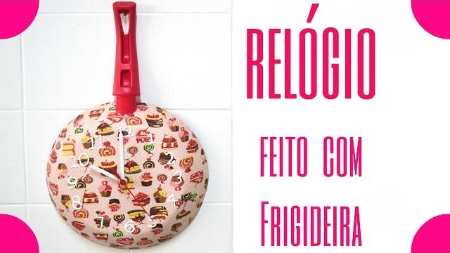 Relógio Feito Com Frigideira