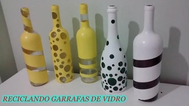 Faça você mesma – Reciclando garrafas de vidro para decorar a casa