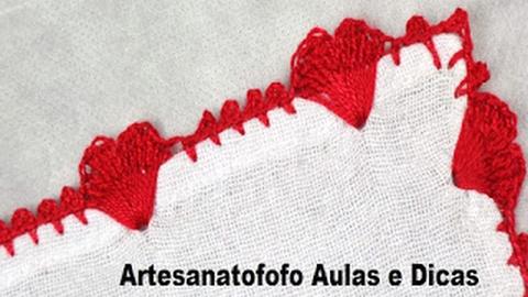 BICO DE CROCHÊ CORAÇÃO PARA CANHOTOS