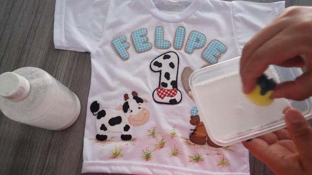 Como impermeabilizar camiseta feito aplicação em feltro