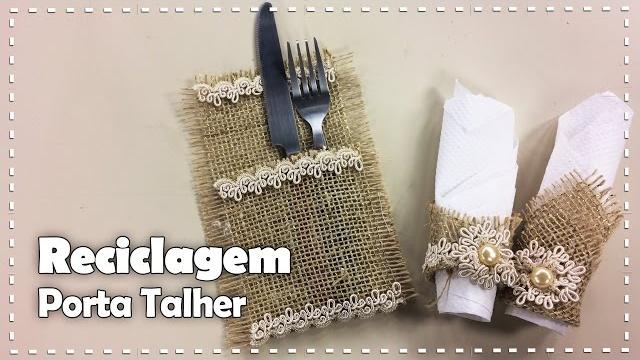PORTA GUARDANAPO E PORTA TALHER com Ana Cláudia Lopes